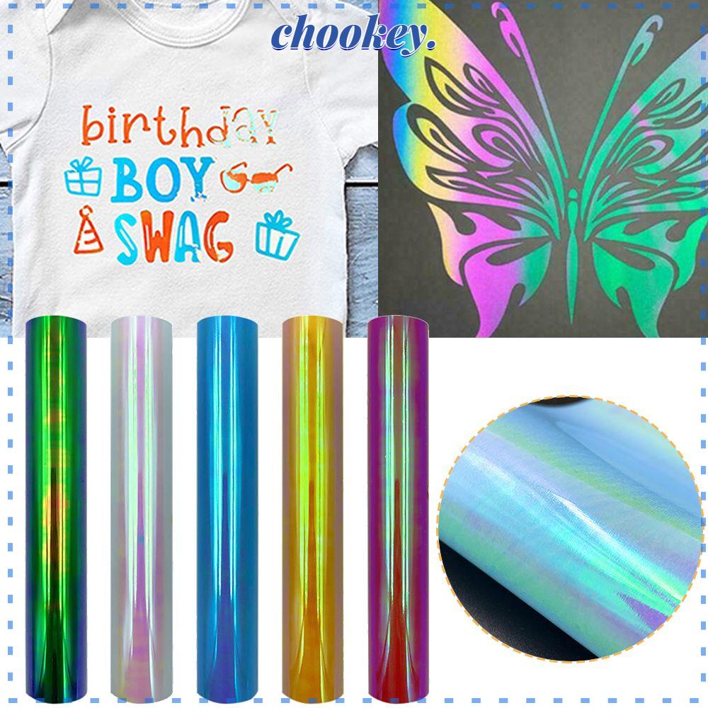 CHOOKEY Cuộn Vinyl Chuyển Nhiệt Trang Trí Áo Thun Quần Áo HTV Vinyl Cho Tất Cả Máy Cắt