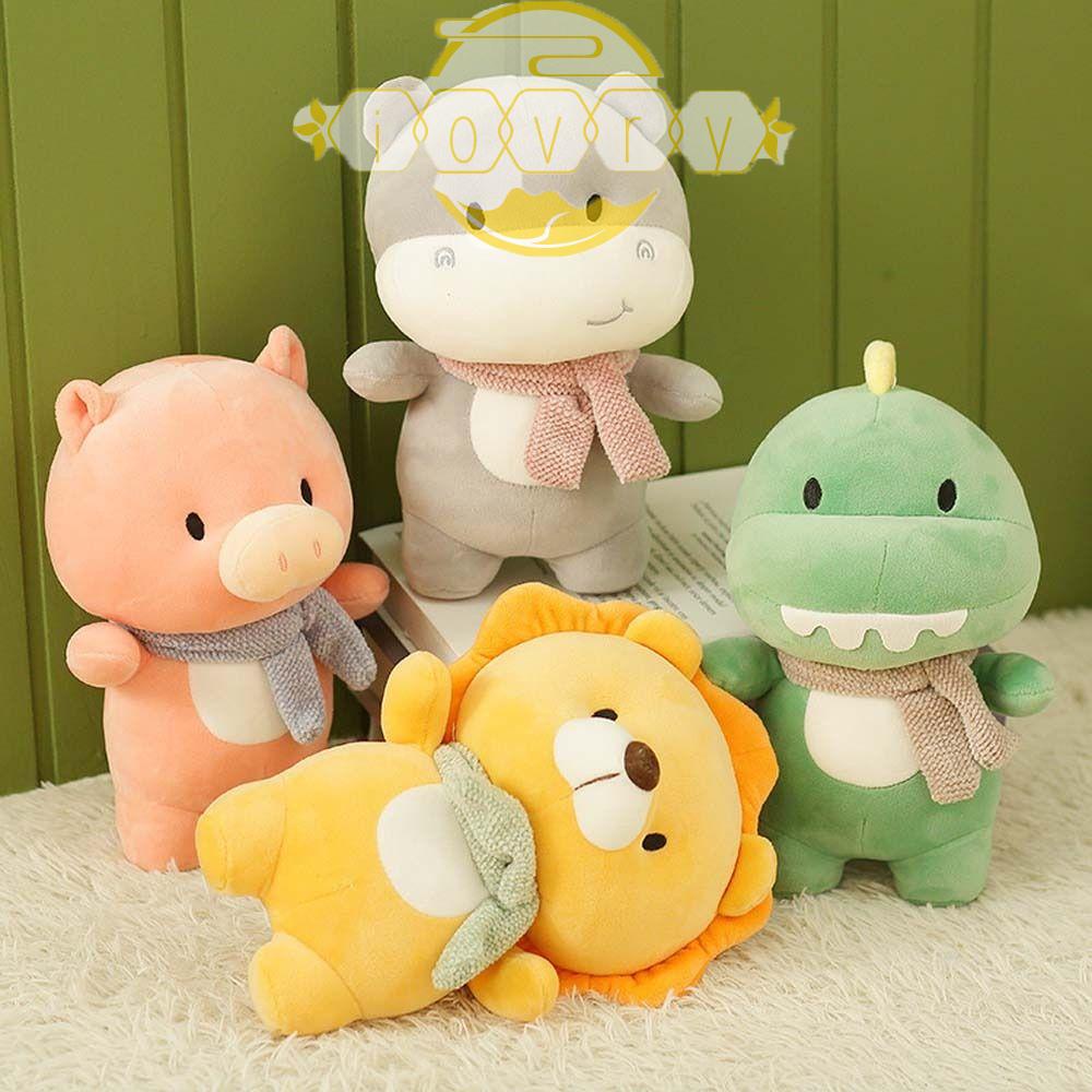 IVORY Thú Nhồi Bông Hình Khủng Long / Hà Mã Dễ Thương Trang Trí Nhà Cửa