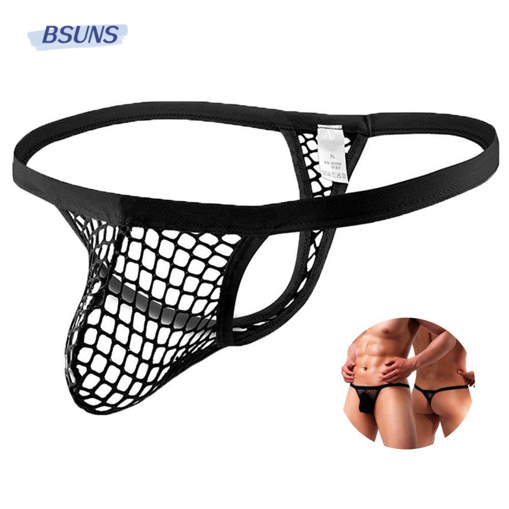 BSUNS Quần Lót Chữ T Màu Đen Gợi Cảm Cho Nam