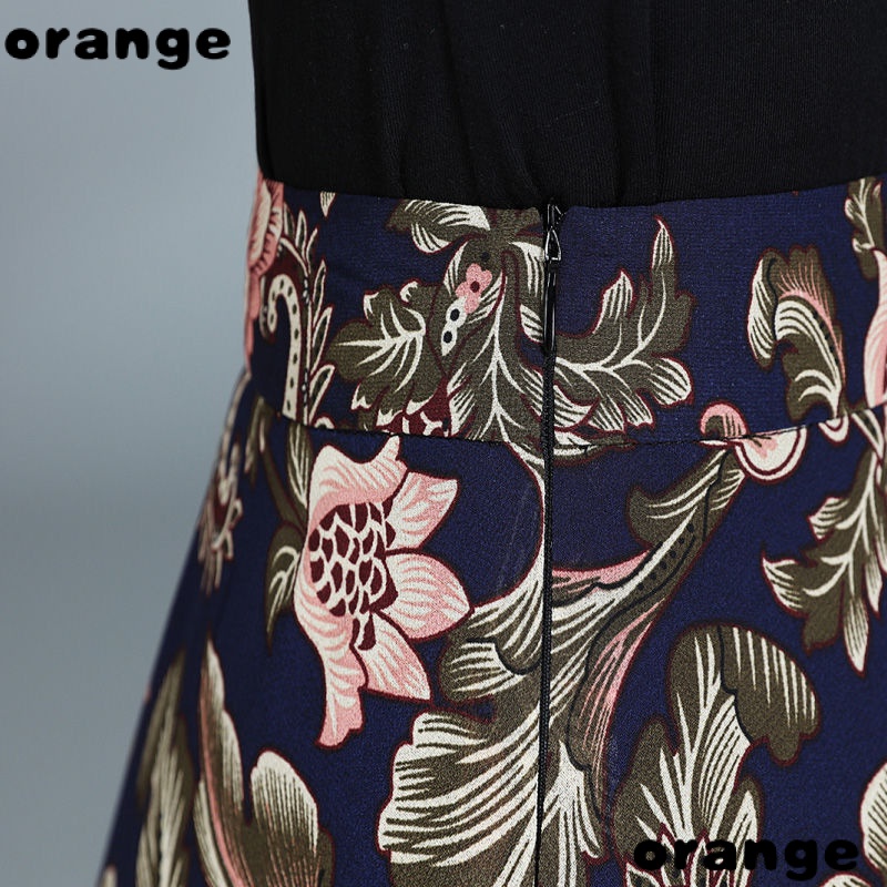 Chân Váy Chiffon Dài Dáng Chữ a Lưng Cao In Họa Tiết Hoa Thời Trang Mùa Hè 2022 Cho Nữ Trung Niên