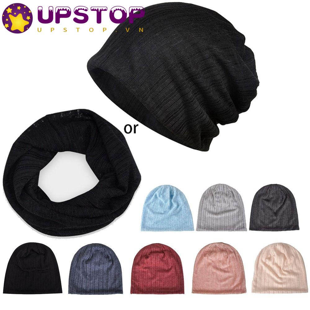 UPSTOPVN Mũ Trùm Đầu Thoáng Khí Chống Nắng Họa Tiết Kẻ Sọc Thời Trang Xuân Hè Cho Nữ