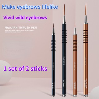 "Hàng Có Sẵn" Bộ 2 Món Trang Điểm Lông Mày Vĩnh Viễn Hình Xăm Lâu Dài Đường Viền Lông Mày Và Bút Vẽ Lông Mày