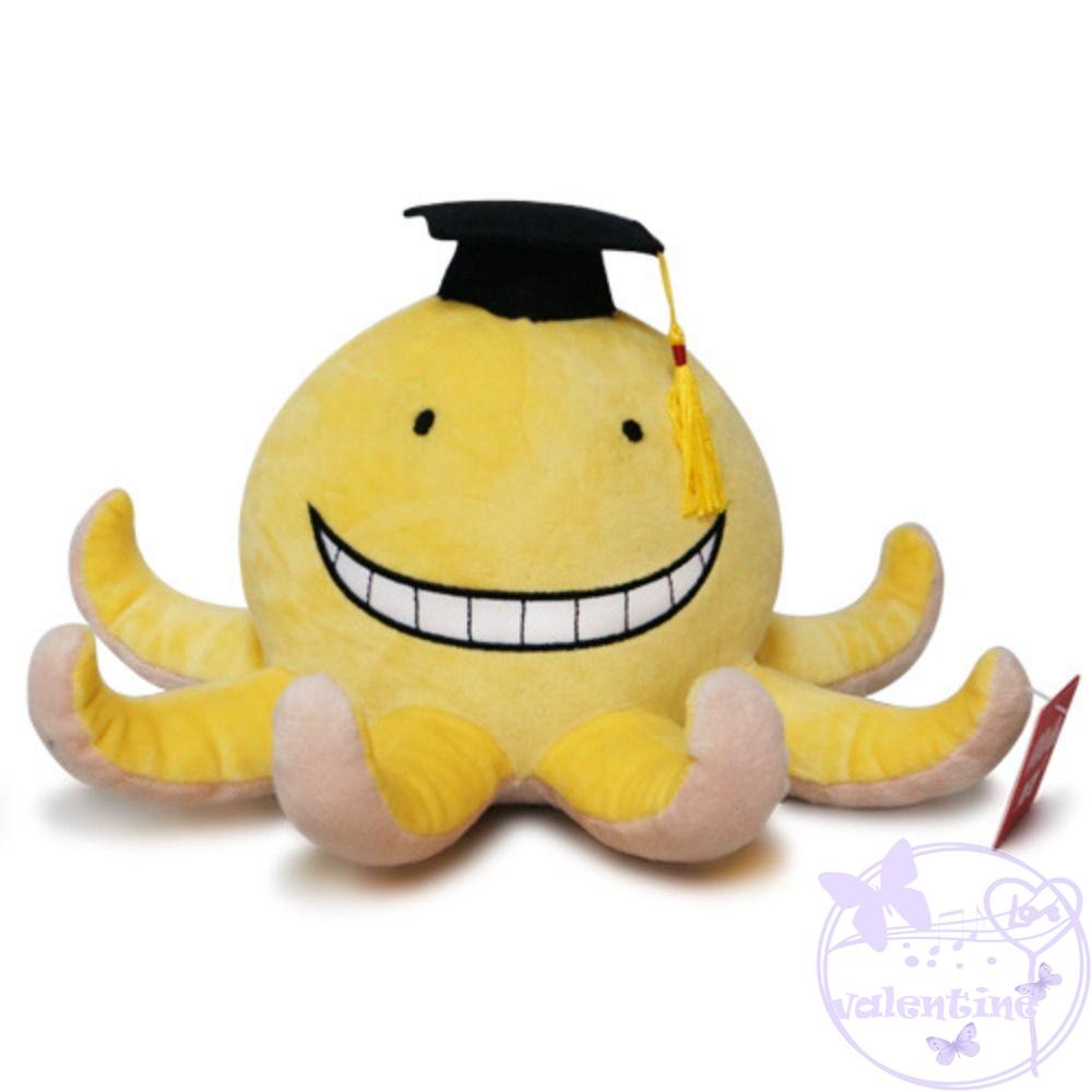 AVALENTINE Đồ chơi nhồi bông Hình Bạch Tuộc Hoạt Hình Mềm Mại Cho Bé