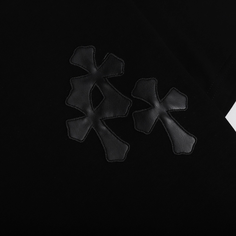 Chr-come88he-ars Áo Thun Tay Ngắn Màu Đen / Bạc Phong Cách Đường Phố Thời Trang Chất Lượng Cao Nyr65