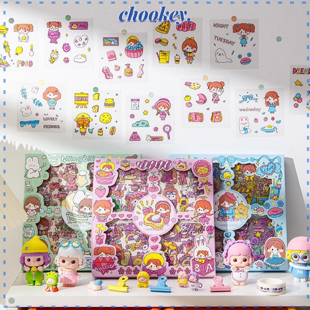 CHOOKEY Bộ 100 Miếng Dán Chống Thấm Nước Chất Lượng Cao Trang Trí Laptop