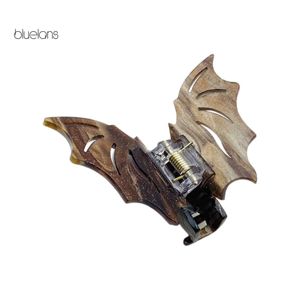 Kẹp Tóc Hình Dơi Màu Trơn Chống Trượt Phong Cách Gothic