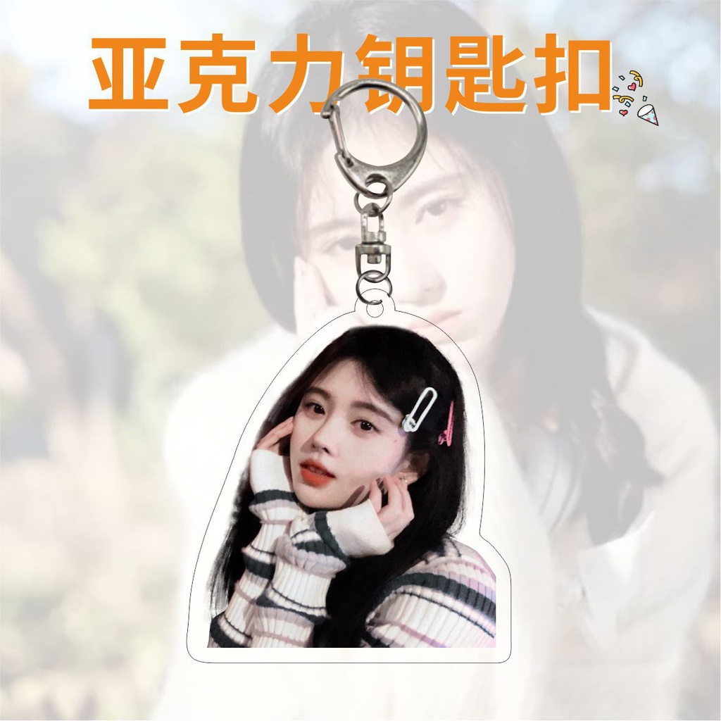 Móc Khóa Hình Bánh sandwich Hai Mặt Chất Liệu acrylic