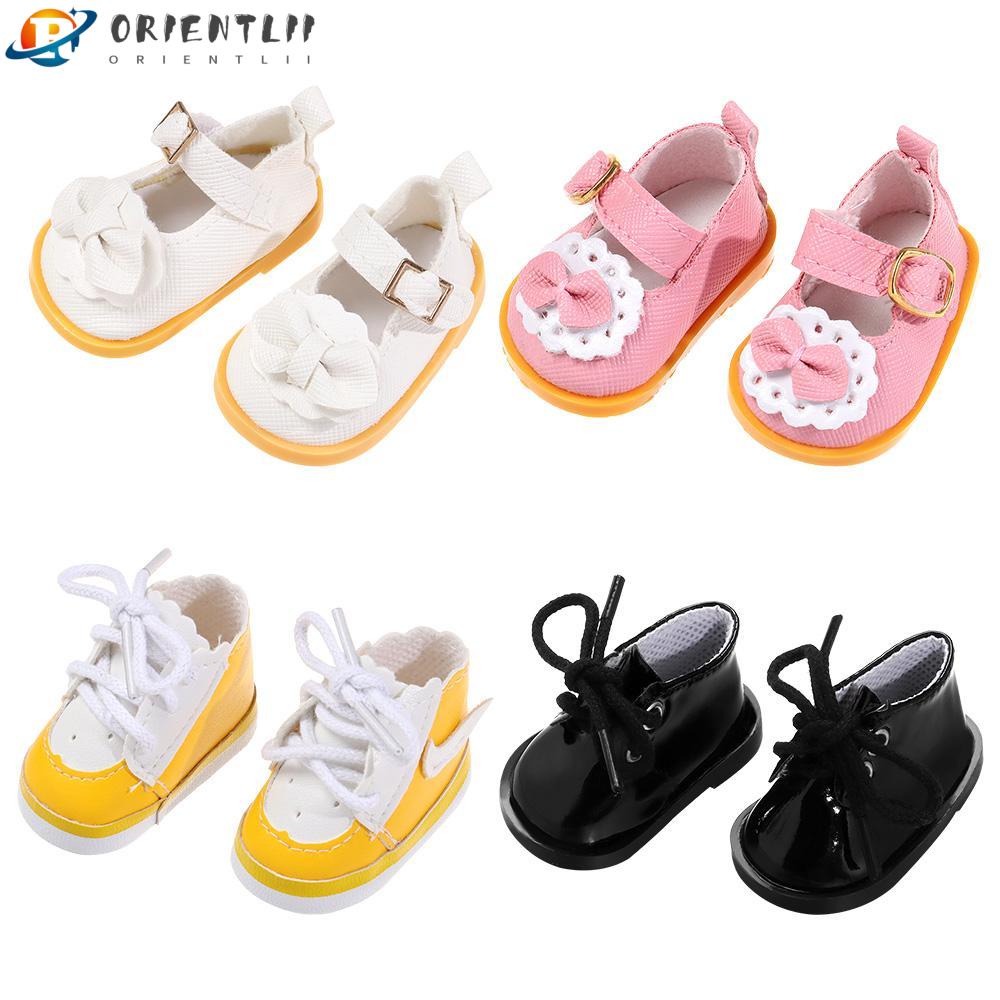 ORIENTLII Giày Thời Trang Cho Búp Bê 20cm 4 Kiểu Tỉ Lệ 1 / 12