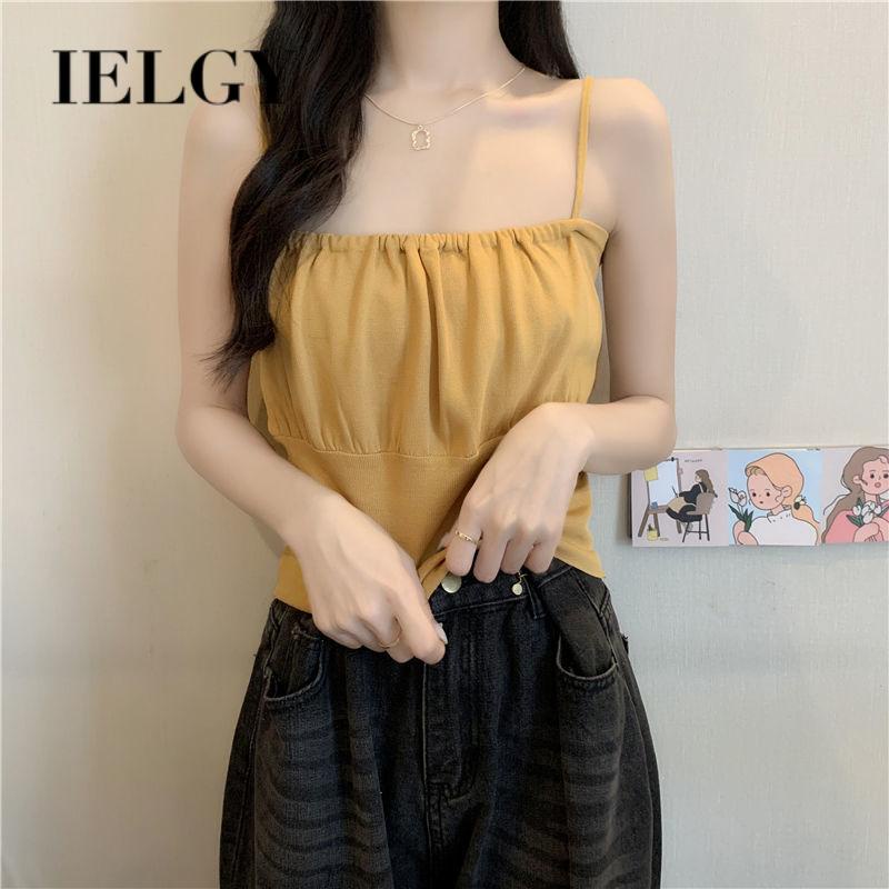 Áo Dệt Kim Sát Nách Dáng Ngắn Phong Cách Pháp Thời Trang Cho Nữ