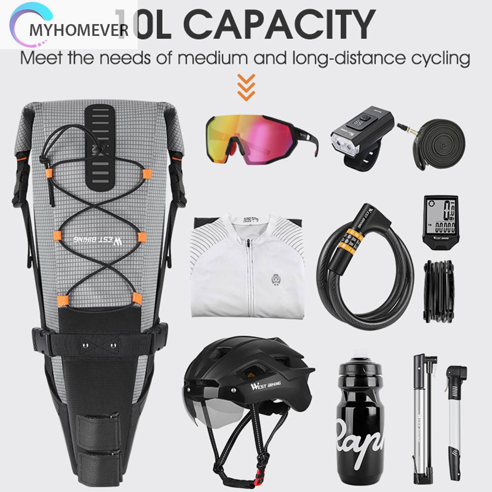 Túi Đựng Đồ Gắn Yên Sau Xe Đạp Dung Tích 10L Tiện Dụng