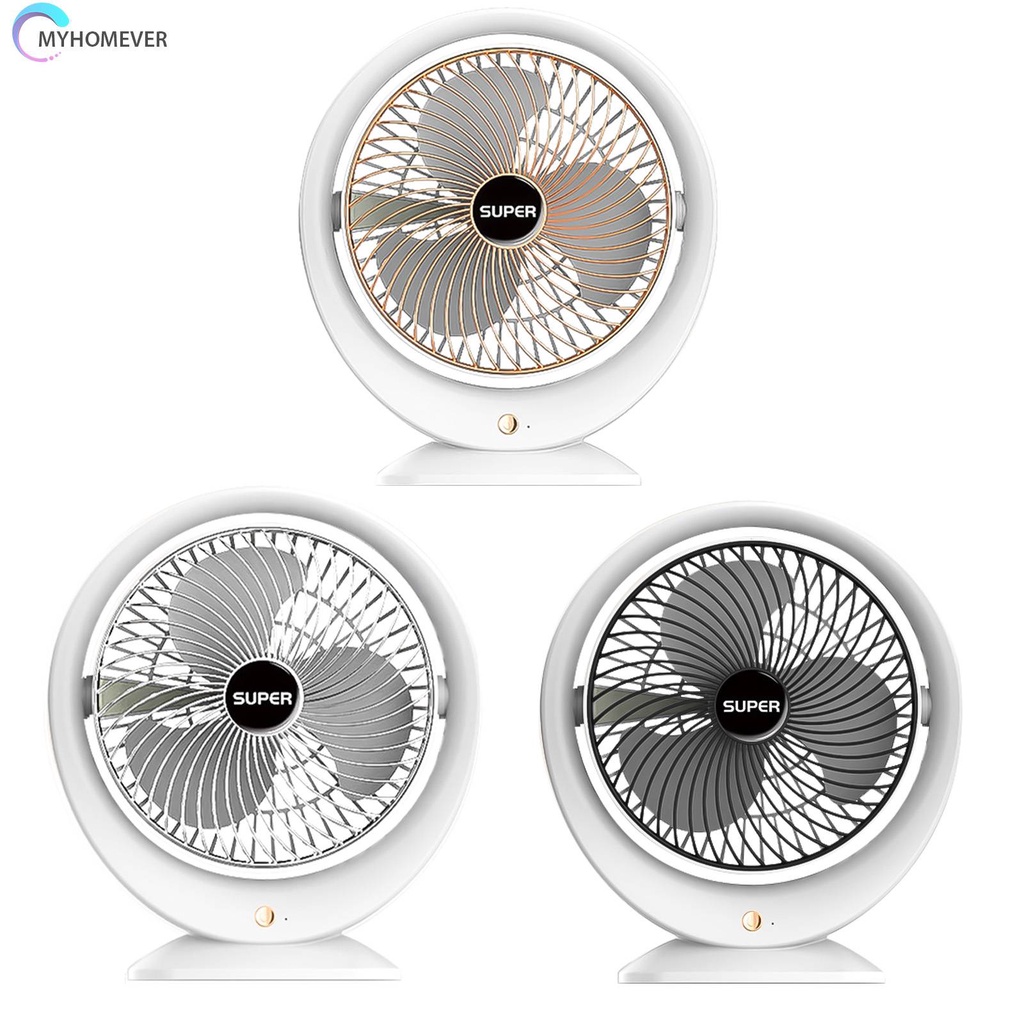 Quạt USB Mini Để Bàn Xoay 180 Độ 1200mAh 5V 4.5W Tiện Dụng Cho Gia Đình