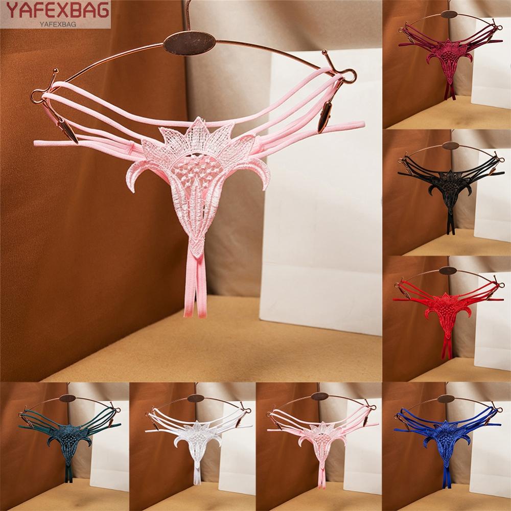 Womens Brief Free Size G-string Hollow Out Lingerie Low Rise Nylon Panties