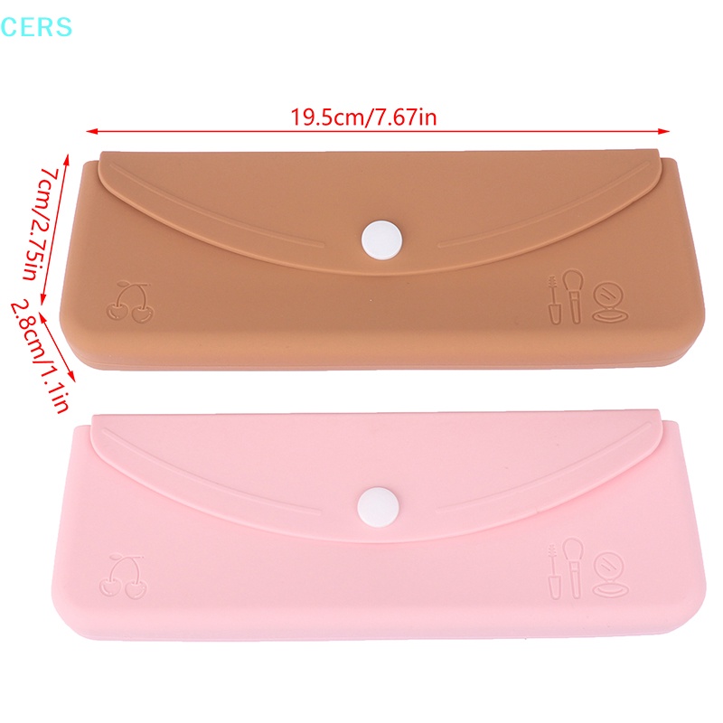 Hộp Đựng Cọ Trang Điểm Bằng Silicone Chống Nước Tiện Dụng