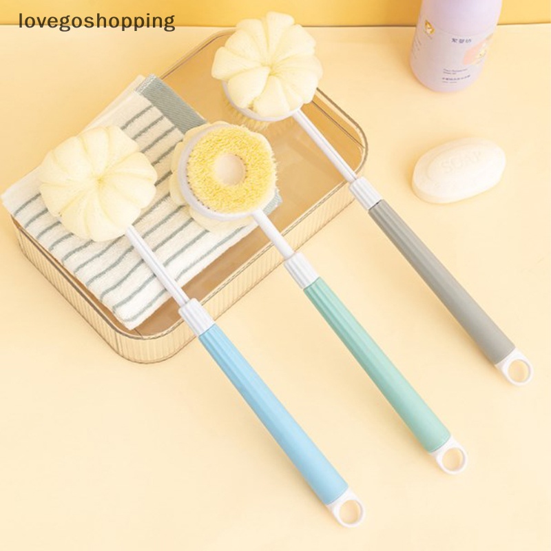Bàn Chải Xốp Mát Xa Cơ Thể Khi Tắm Có Tay Cầm Tiện Dụng