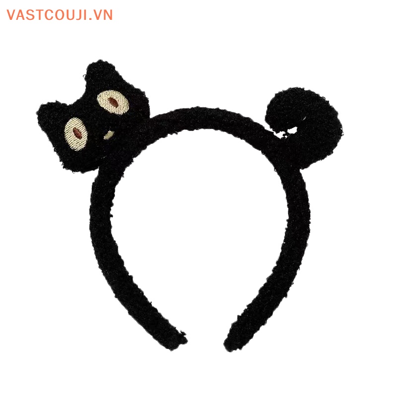 Băng Đô Cài Tóc Hình Mèo Bông Dễ Thương Thời Trang Thu Đông Cho Nữ