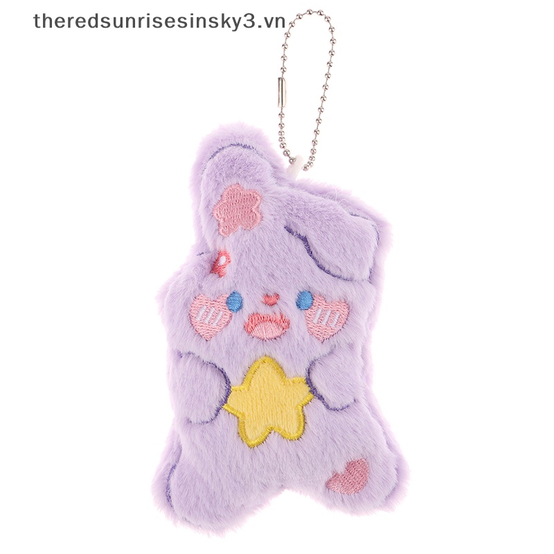 Móc Khóa Hình Thỏ Nhồi Bông Mềm Mại Đáng Yêu
