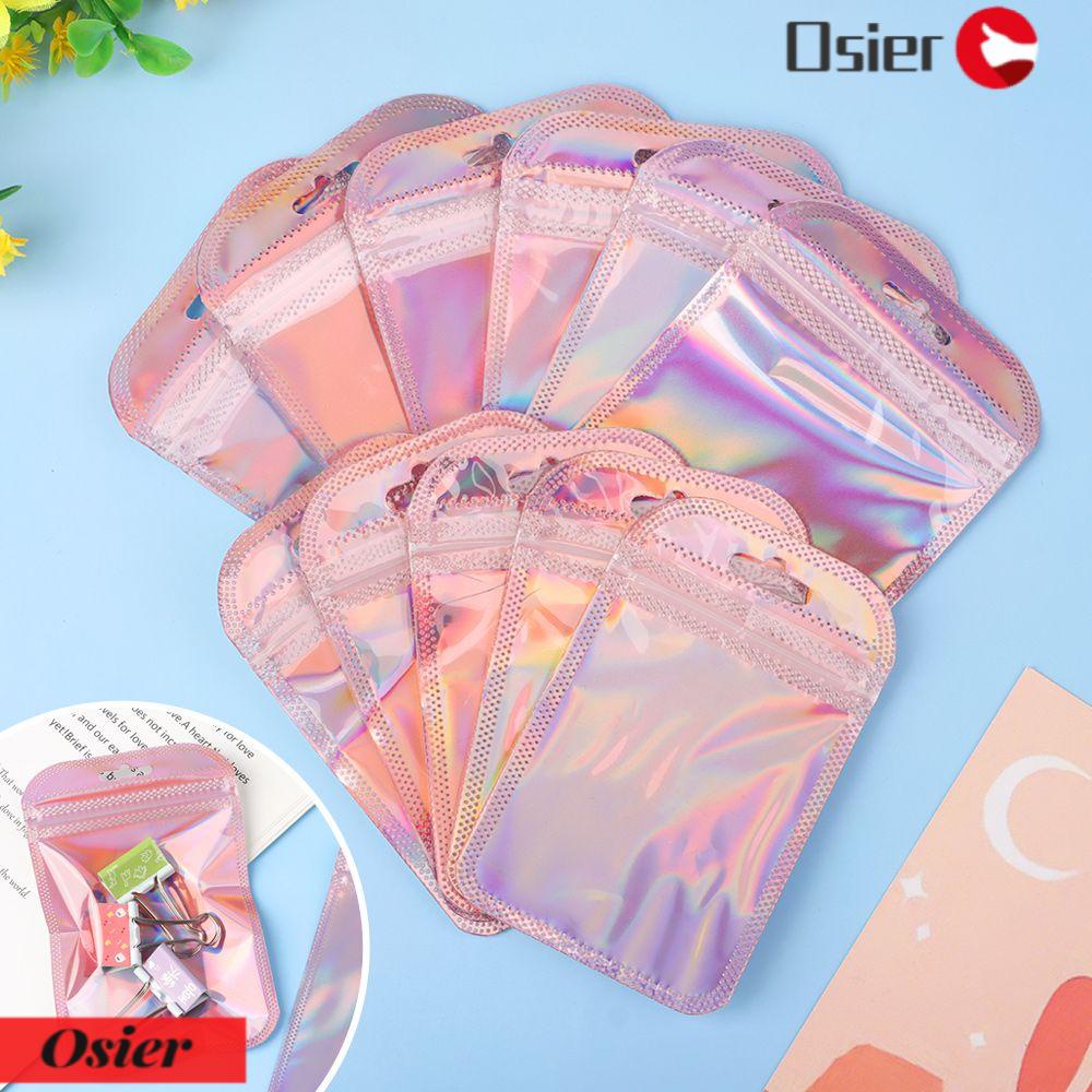 OSIER1 Set 50 Túi Zip Tự Dính Có Lỗ Treo Tiện Dụng