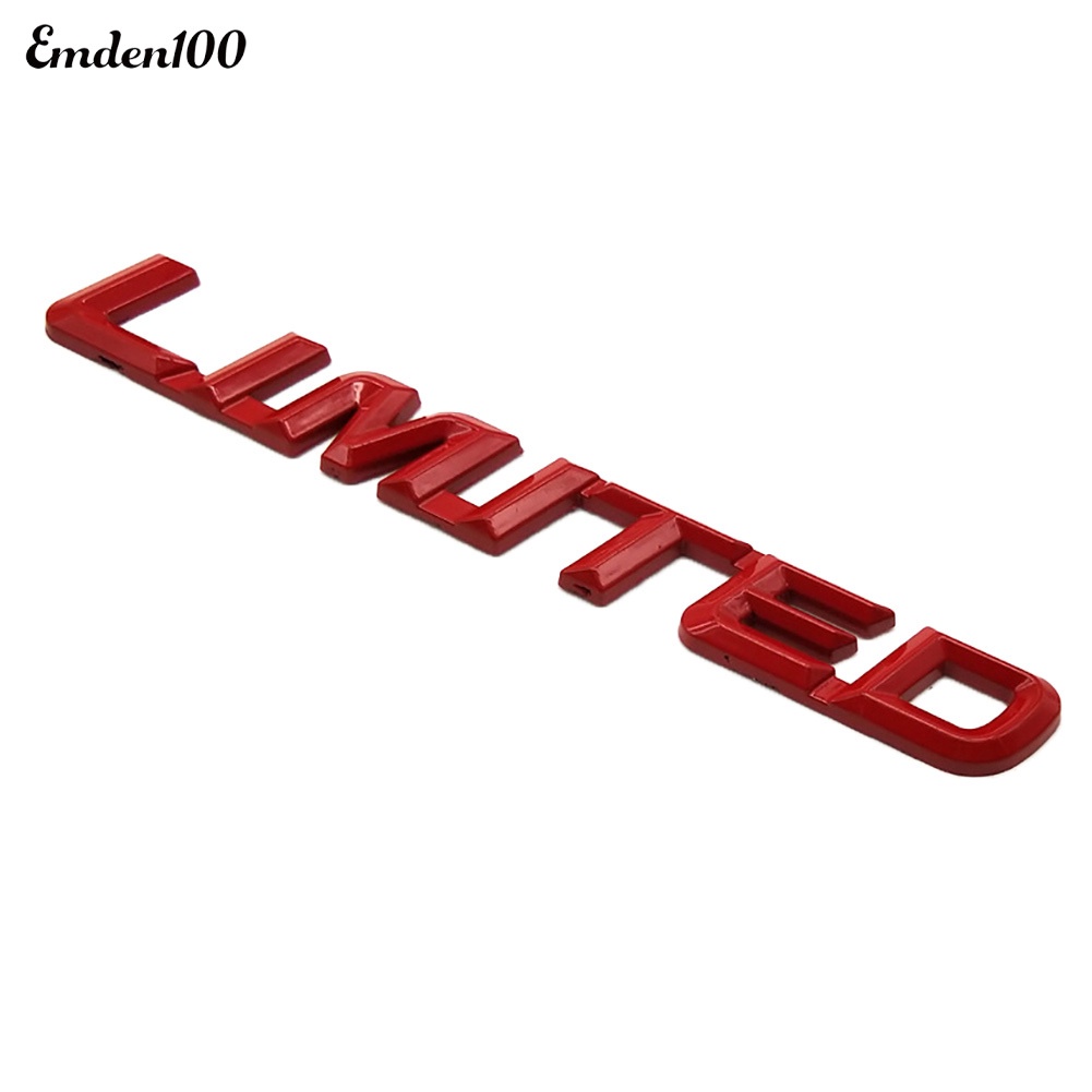 Hình Dán Chữ Italic 3D Bằng Kim Loại Trang Trí Thân Xe Hơi