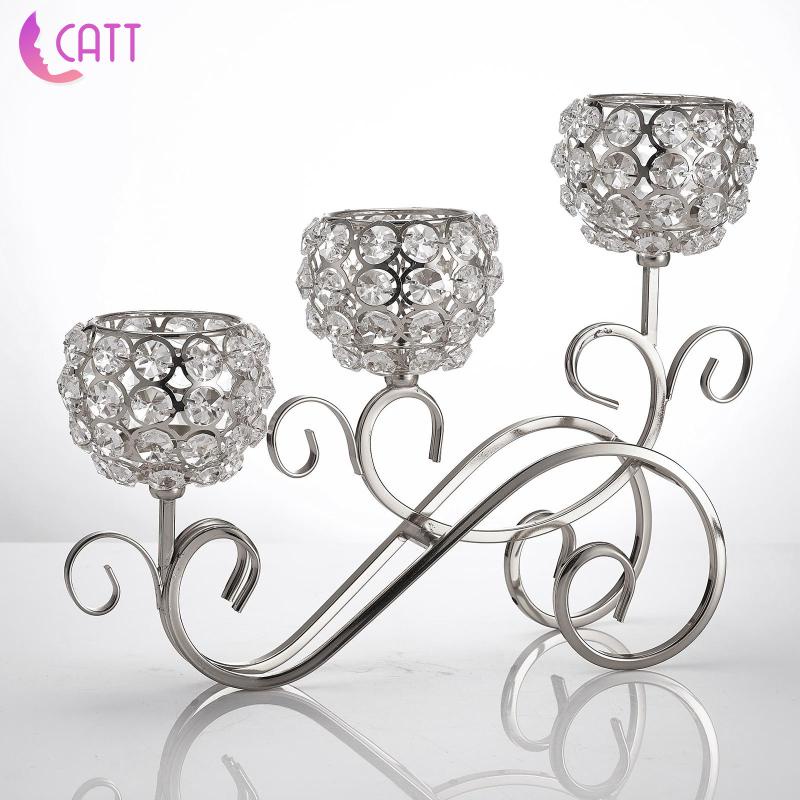 Giá Đỡ Đèn Pha Lê / Candelabra Độc Đáo Trang Trí Tiệc Cưới