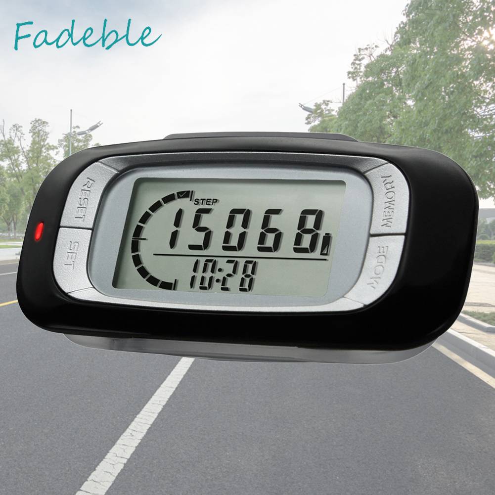 Đèn LED Đếm Bước Chân Màn Hình LCD 3D Cho Nam Nữ