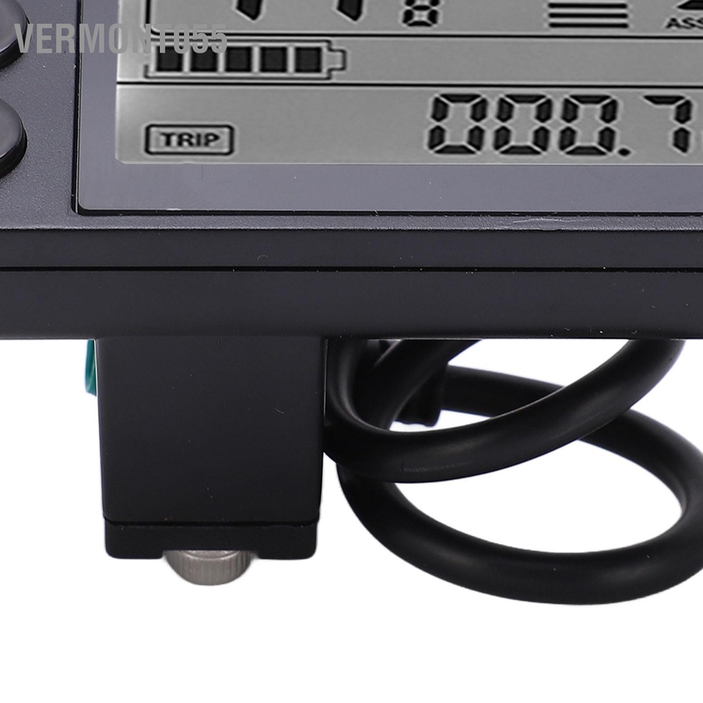 Vermont055 Xe Đạp Điện S866 Đồng Hồ Hiển Thị LCD Bảng Điều Khiển 24V 36V 48V Có Phích Cắm Chống Nước