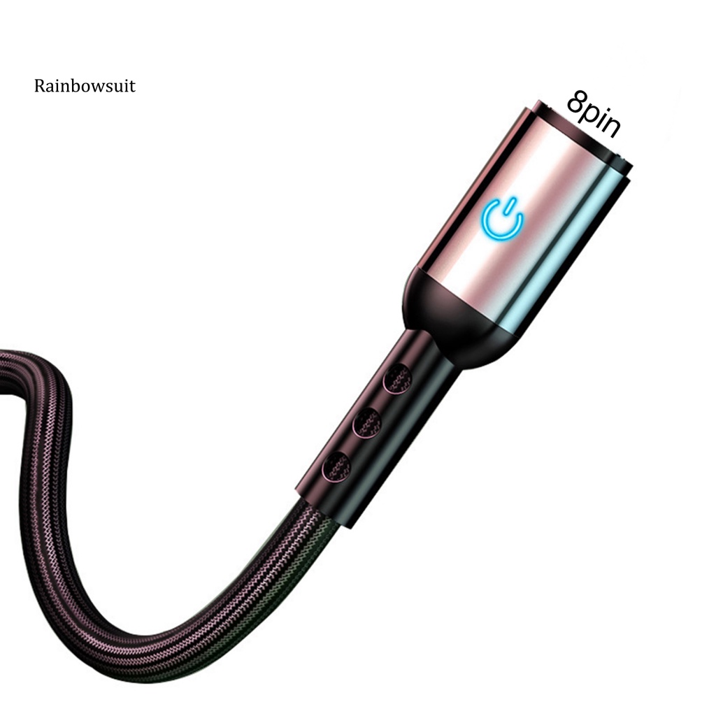 Dây Cáp Sạc Truyền Dữ Liệu 8Pin Nylon Bện Hợp Kim Nhôm An Toàn Dành Cho iPhone