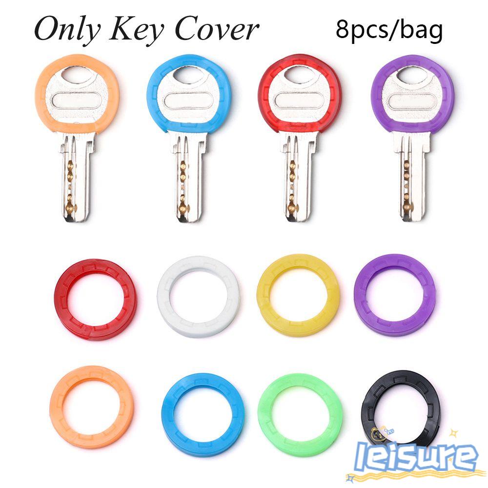 LEISURE Bộ 8 Vỏ Bọc Chìa Khóa Bằng Silicon Thời Trang