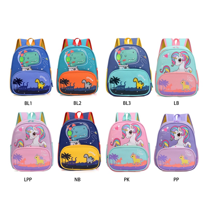 Balo Đi Học Họa Tiết Khủng Long Hoạt Hình Dễ Thương Cho Trẻ Mẫu Giáo