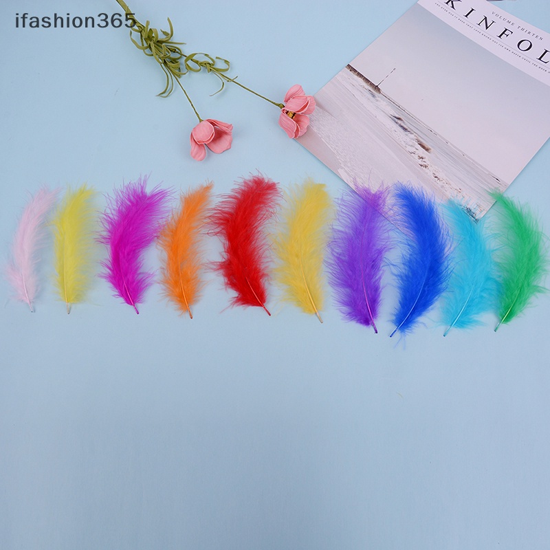 Set 50 Lông Gà 10-15cm Dùng Trang Trí diy