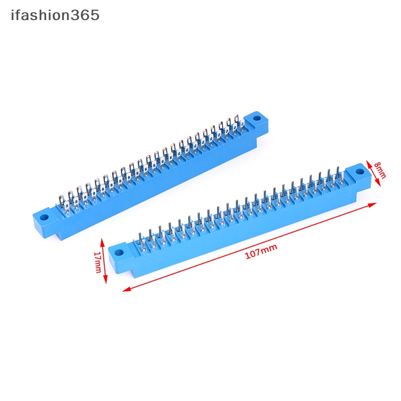1x Đầu Nối Thẻ PCB Hai Đầu 2 X 22 Pin 44 Pin 3.96mm Màu Vàng