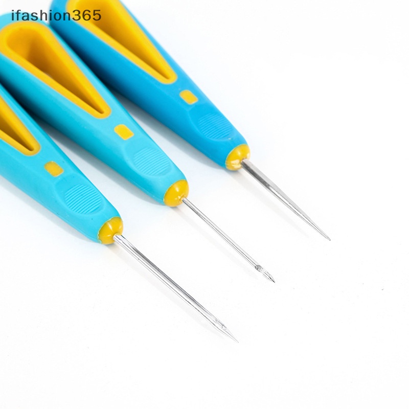 [ifashion365] Dụng Cụ Đục Lỗ Dạng Cong Và Thẳng Dùng Để Sửa Chữa Giày Da Thủ Công DIY Awl VN