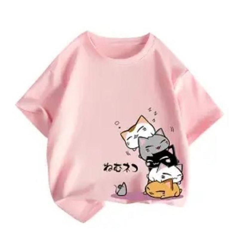 Áo Thun Cotton Trơn Tay Ngắn Phong Cách Thời Trang Mới 2023 Dành Cho Bé Trai Gái