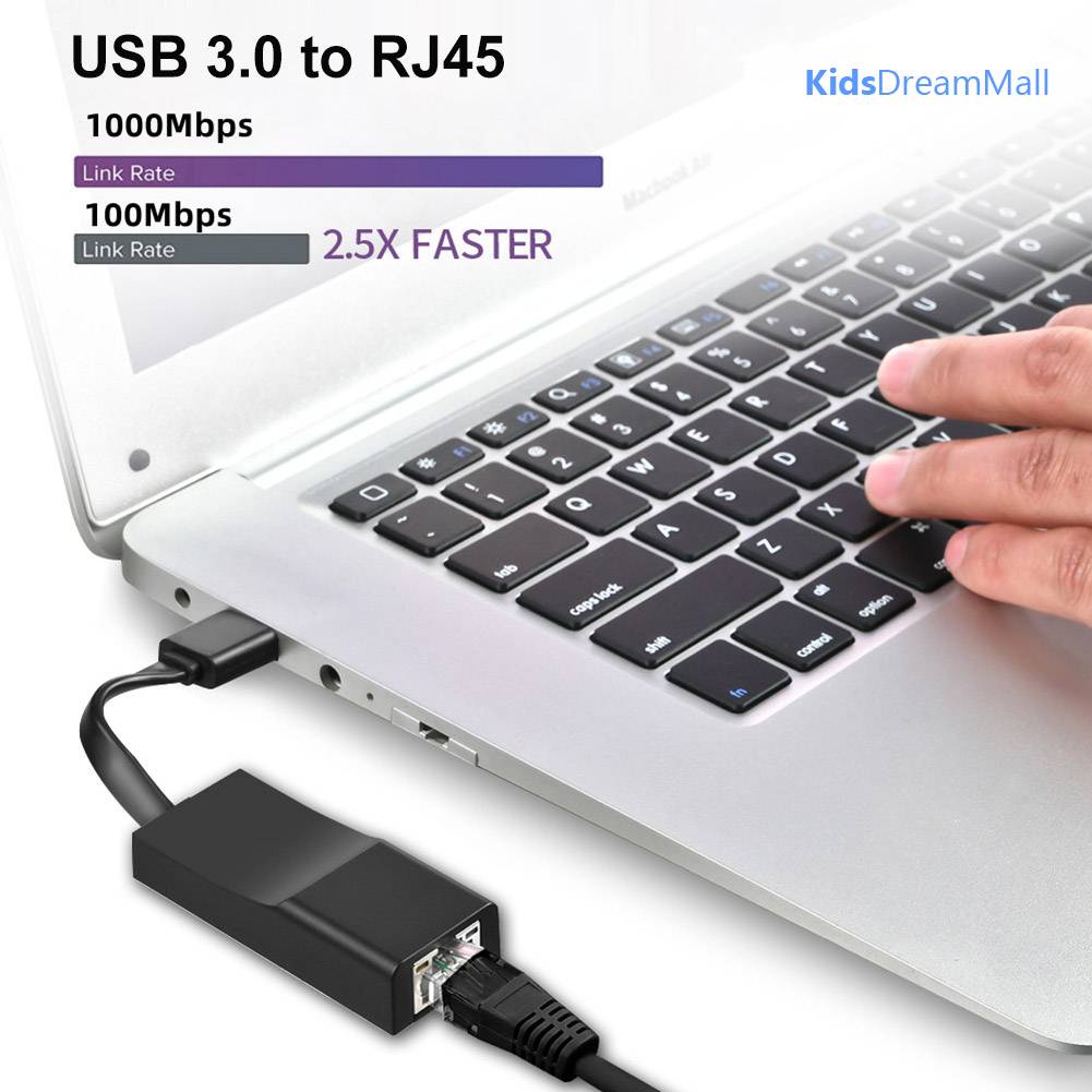 Thẻ Mạng Lan Ethernet 1000Mbps USB 3.0 Sang RJ45 Có Dây Cho PC / Laptop
