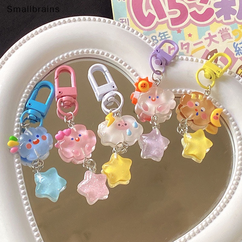 Móc Khóa Hình Đám Mây Ngôi Sao Năm Cánh Dễ Thương