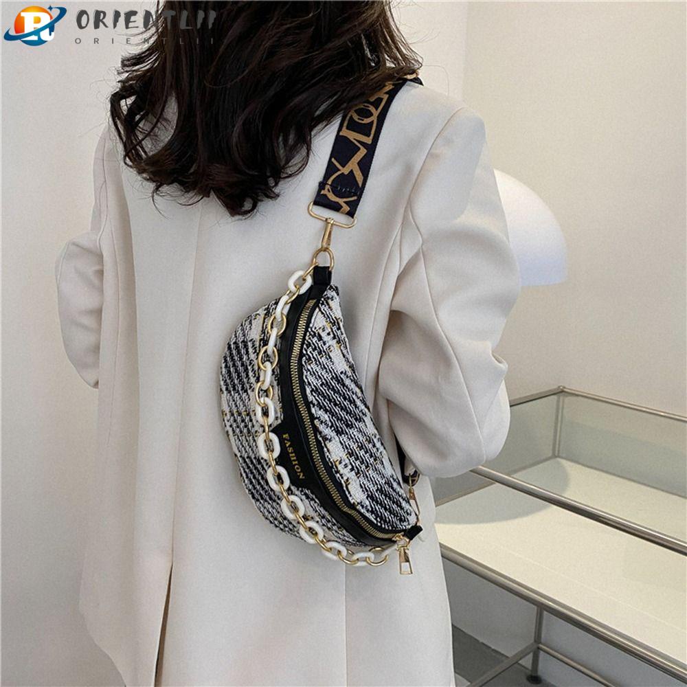 ORIENTLII Túi Đeo Chéo Cỡ Lớn Siêu Nhẹ Có Khóa Kéo Phong Cách Boho Thời Trang Cho Nữ