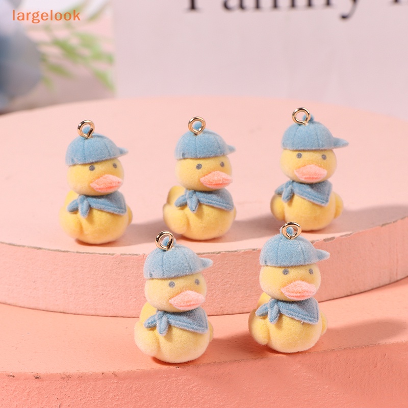 1 Mặt Dây Chuyền / Móc Khóa / Vòng Tay Hình Vịt Hoạt Hình DIY