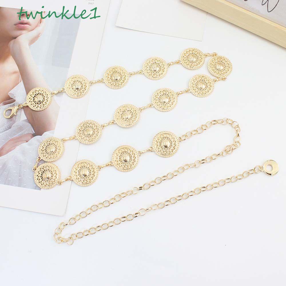 TWINKLE Thắt Lưng Dây Xích Thiết Kế Rỗng Dễ Phối Đồ Thời Trang Cho Nữ