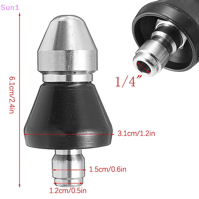 Sun1 > Vòi Ống Thoát Nước Áp Suất Cao Bằng Thép Không Gỉ Chống Mòn Phích Cắm Nhanh