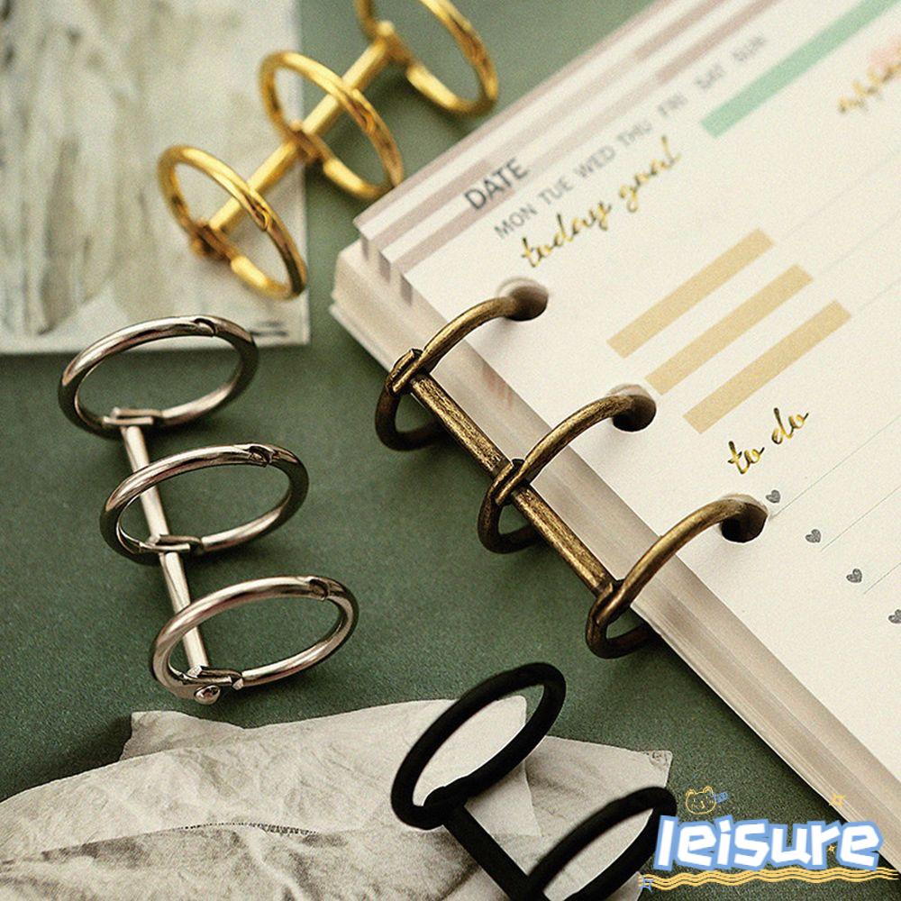 LEISURE Set 2 Bìa Đựng Tài Liệu Hình Chiếc Lá / Chiếc Nhẫn Xoắn Ốc Có Thể Nạp Đầy Lại