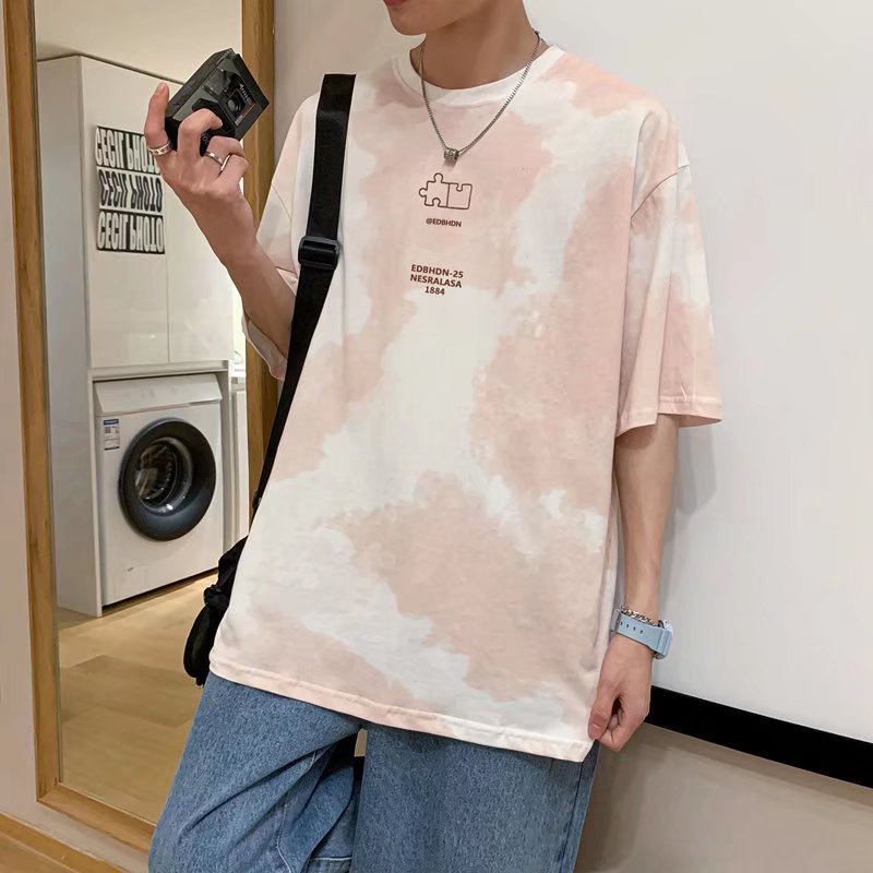 Áo Thun Tay Ngắn Dáng Rộng Chất Liệu Cotton Thời Trang Mùa Hè Cho Nam 300g