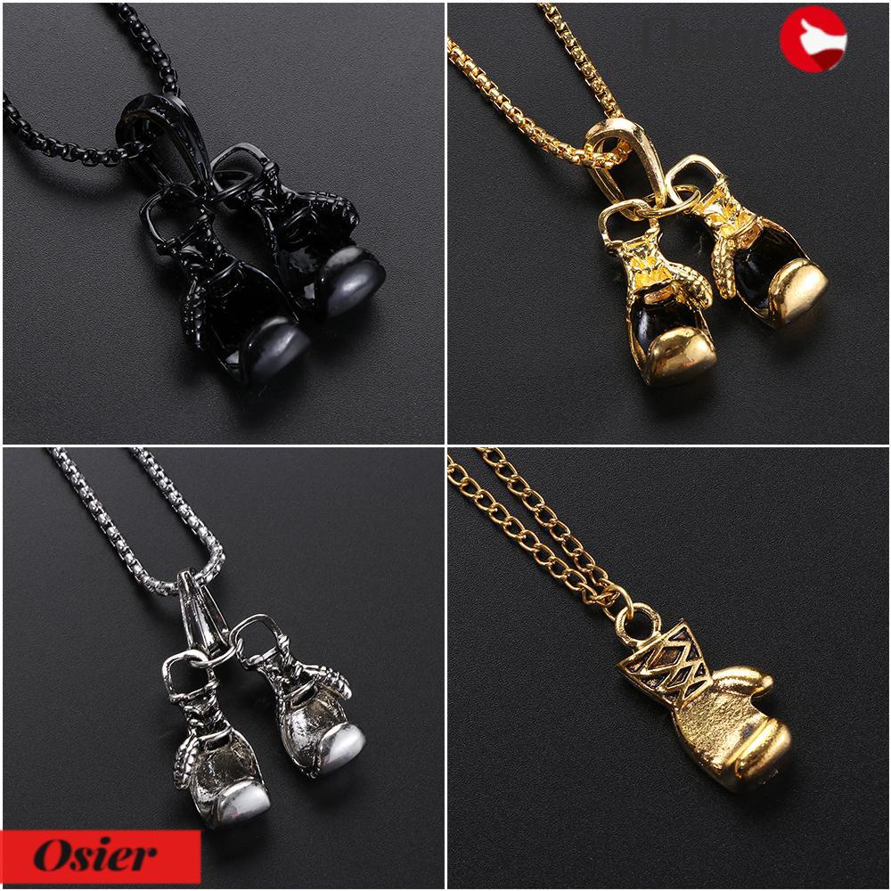 OSIER1 Mặt Dây Chuyền Hình Găng Tay Boxing Thời Trang