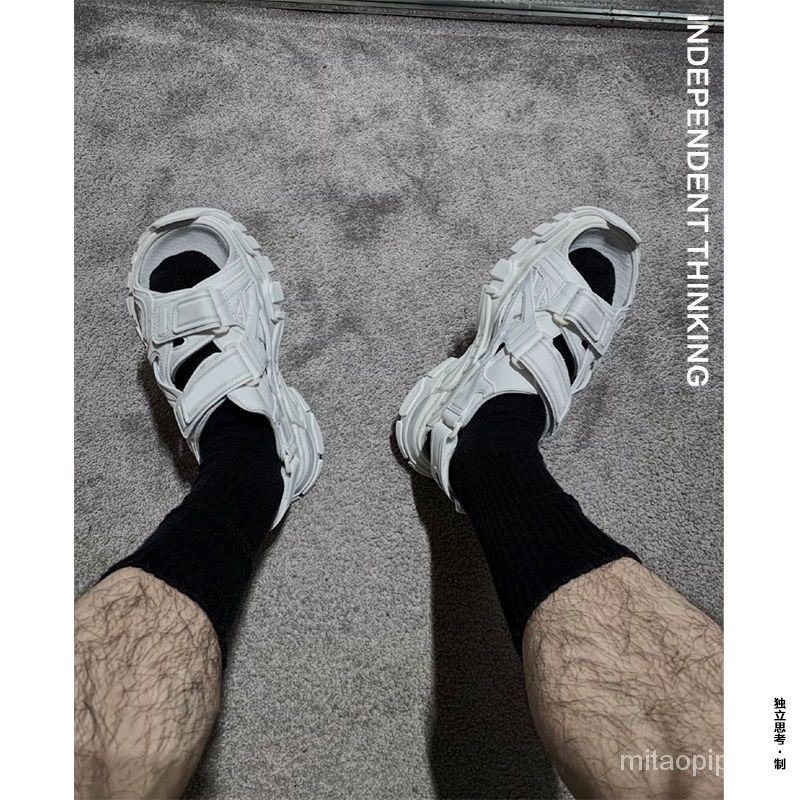 Sandal Đế Dày Quai Dán Thời Trang Mùa Hè 2021 Phong Cách Mới Cho Cặp Đôi