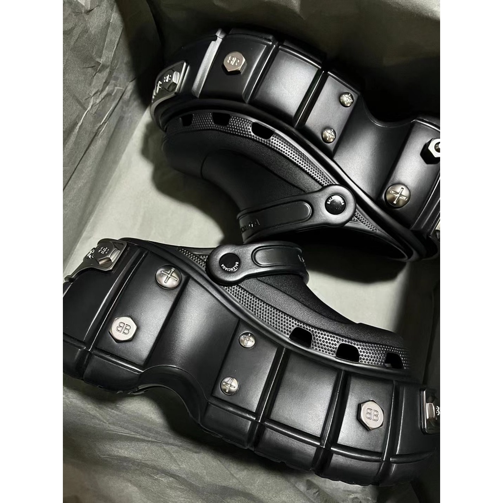 Balenciaga Dép Sandal Đế Dày Tăng Chiều Cao Thoáng Khí Thời Trang Cho Nữ