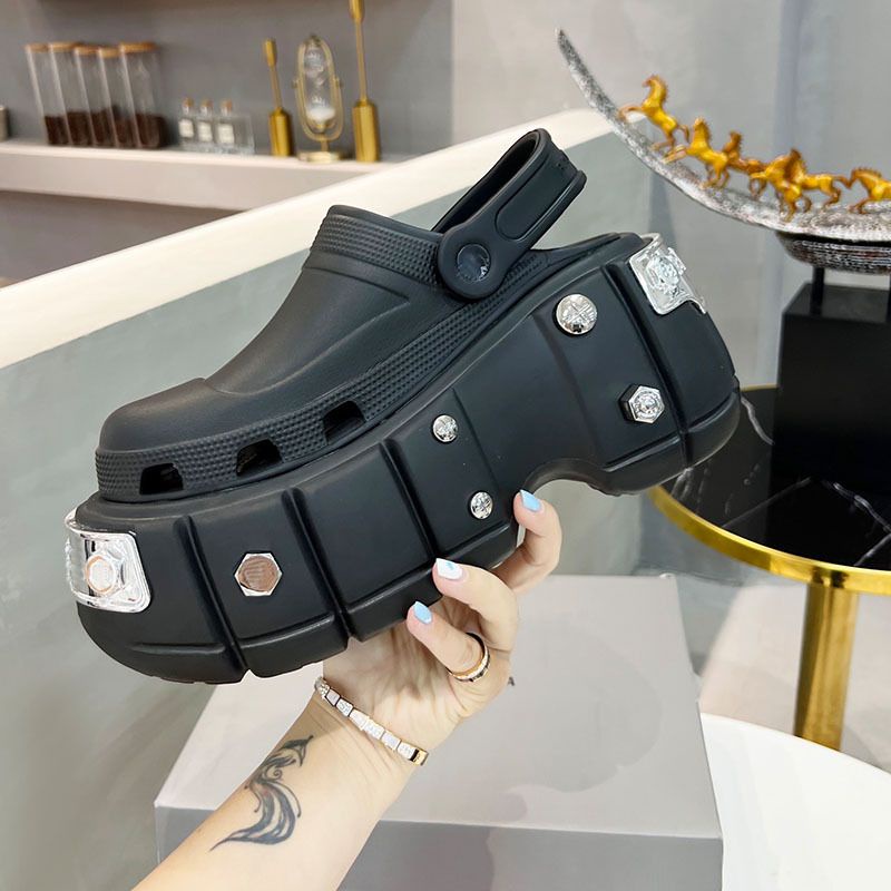 Balenciaga Dép Sandal Đế Dày Tăng Chiều Cao Thoáng Khí Thời Trang Cho Nữ
