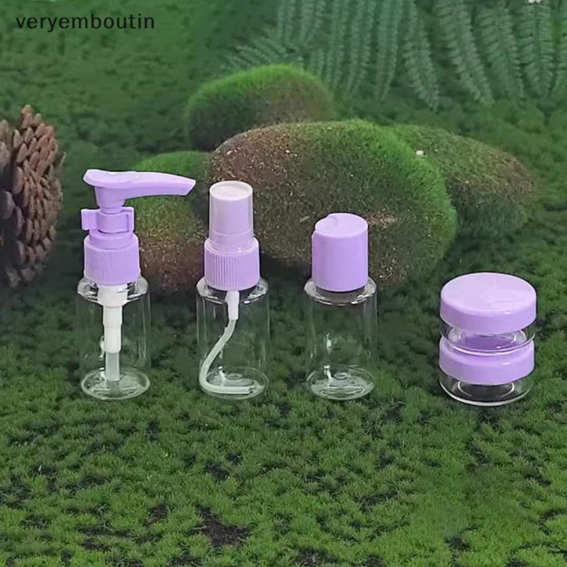 Set 5 / 8 Lọ Nhựa Rỗng Trong Suốt Mini Đựng Mỹ Phẩm Du Lịch Tiện Lợi