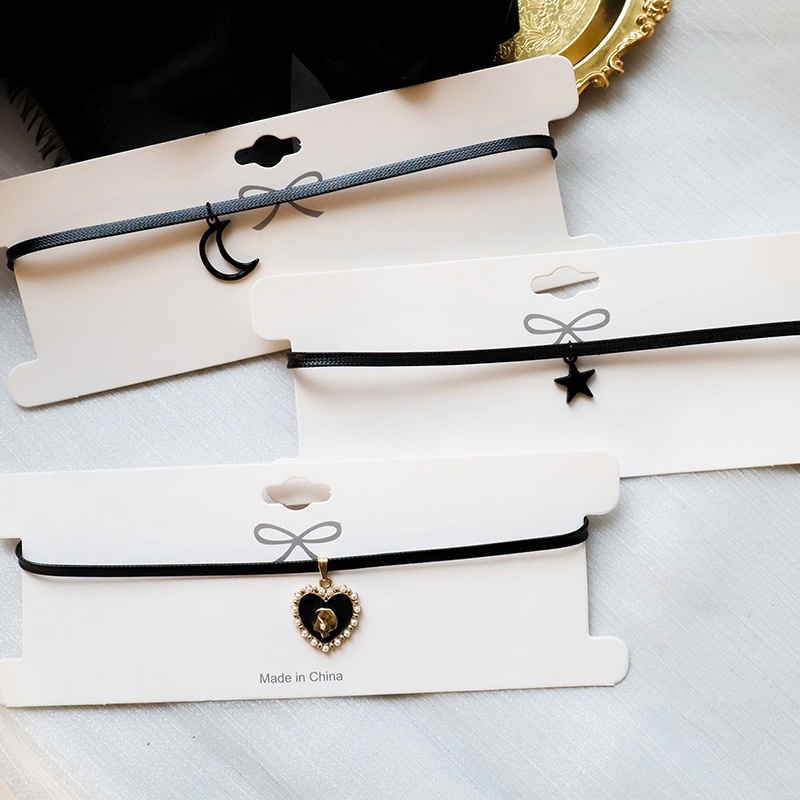 Vòng Cổ Choker Da PU Màu Đen Phong Cách Gothic Cho Nữ