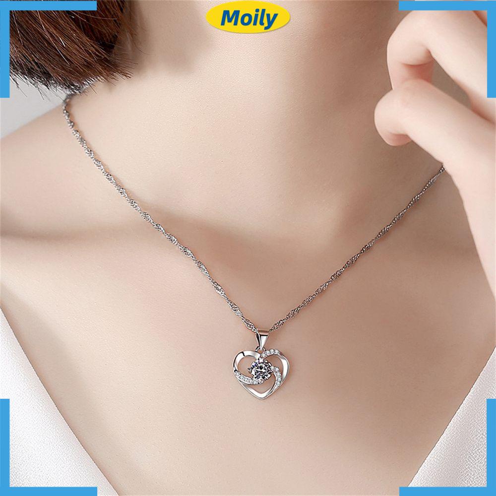 MOILYVN Vòng cổ Mạ Bạc 925 Thời Trang Chất Lượng Cao