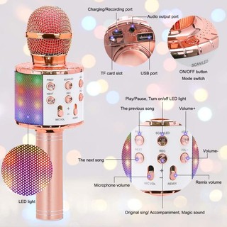 Micro bluetooth không dây cầm tay hát karaoke / ktv