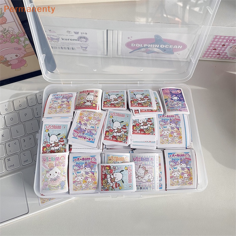 Bộ 100 Sticker Hoạt Hình Cinnamoroll Hello Kitty Kuromi My Melody Pompompurin Pochacco Dễ Thương Dùng Làm Quà Tặng Sinh Nhật Cho Bé Gái