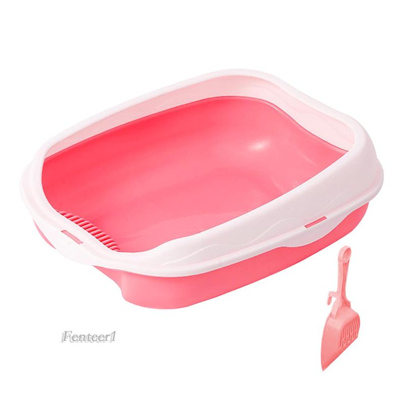 Hộp Vệ Sinh Chống Văng Có Thể Tháo Rời Tiện Dụng Cho Thú Cưng Thỏ / Mèo Cưng